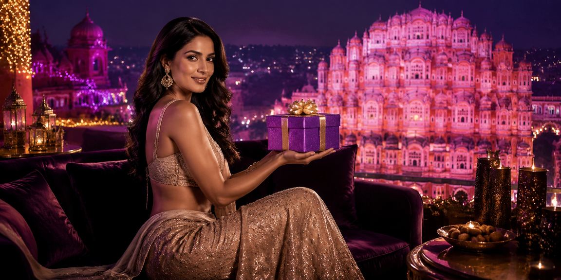 Jaipur Hawa Mahal with sports betting themes in India